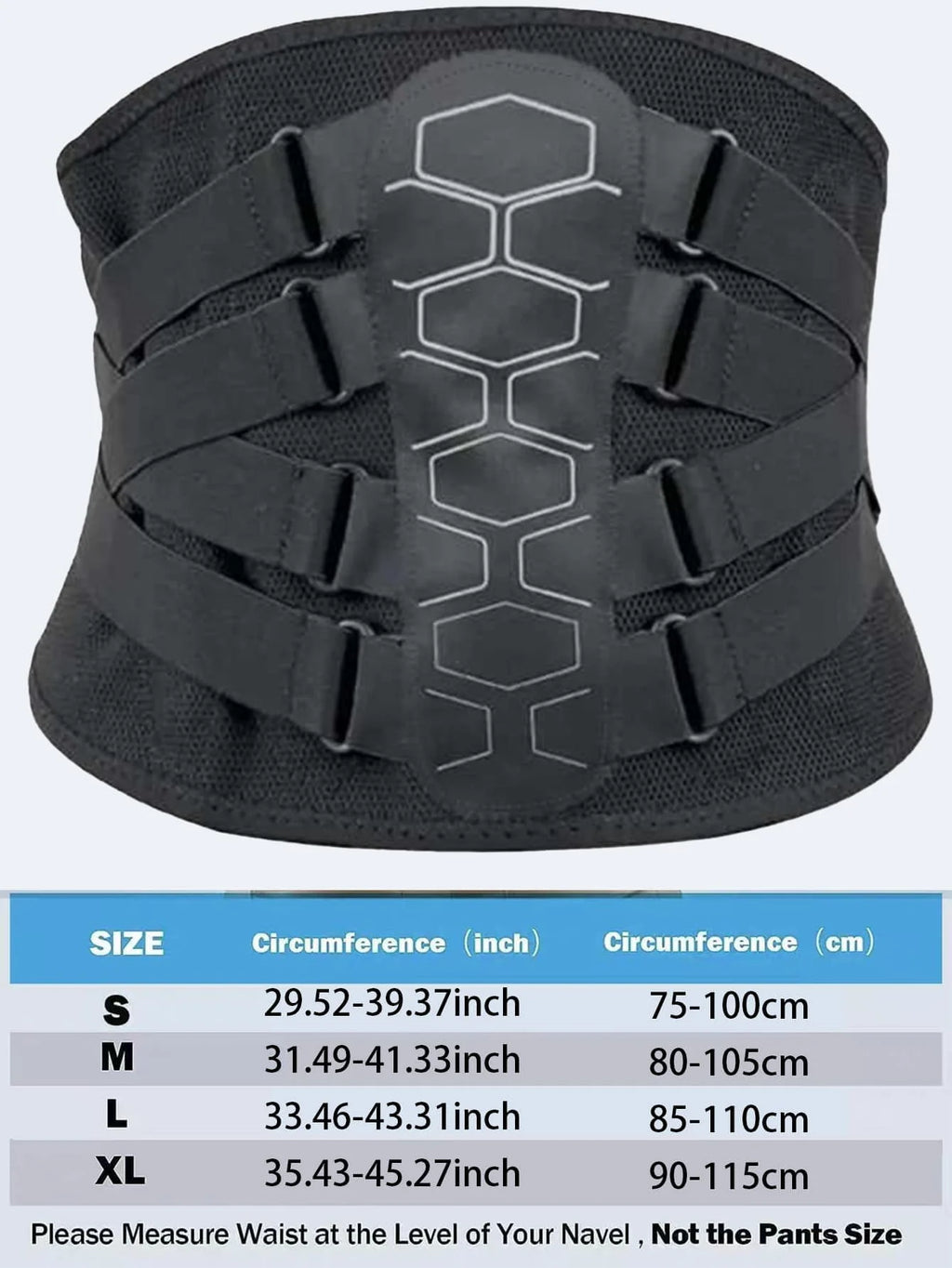 Adjustable Back Support Belt For Men, Multi-Strap Compression Design, Breathable Mesh Waist Shaper, Daily Support
