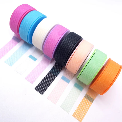 1 Roll black  Medical Silicone Tapes Eyelash Extensions Supplies Waterproof Breathable Prevent Allergy Color Tape Makeup Tools