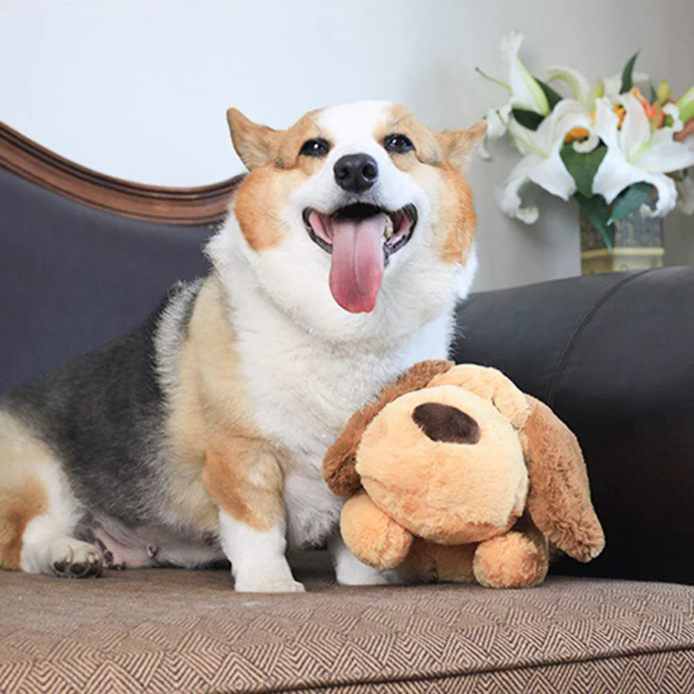 Heartbeat Puppy Behavioral Train Plush Toy Pet Soft Sleep Anxiety Reliver Doll