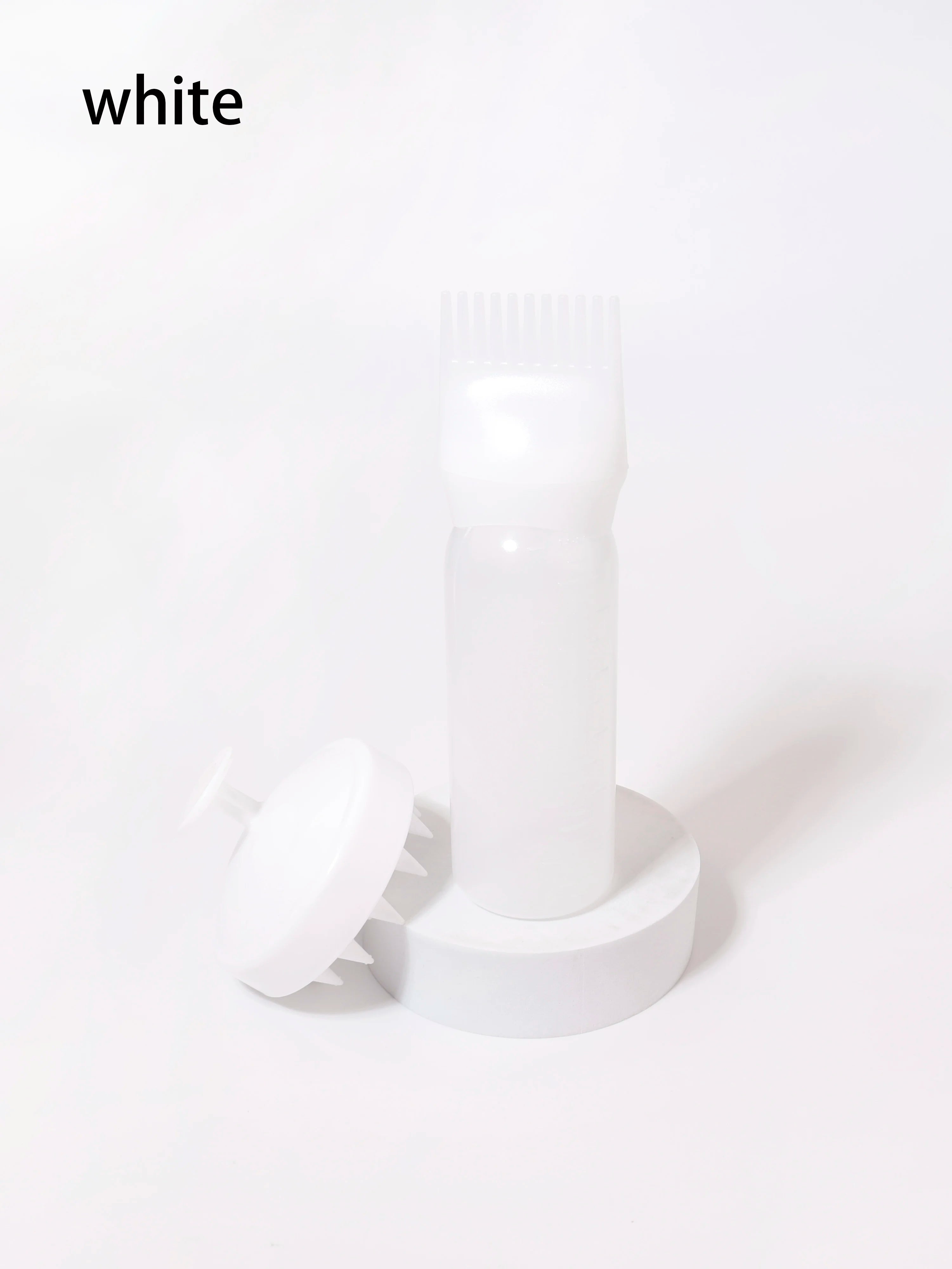 2-piece comb set, root comb application bottle, soft silicone hair brush, scalp exfoliation, massage, suitable for home salon
