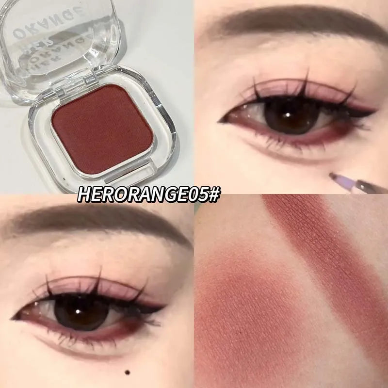 Mini Rose Brown Monochrome Eyeshadow Palette 9 Colors Glitter Pink Shadow Contouring Powder Pigment Eye Primer Beauty Makeup