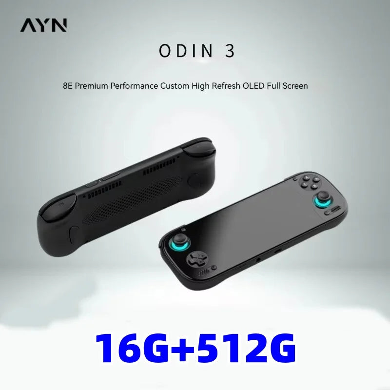 AYN Odin 3 Game Console 6'' 1080P 120Hz AMOLED Screen Handheld With 8000mAh Hall-Effect Joystick Handheld Game Console PSP PS2