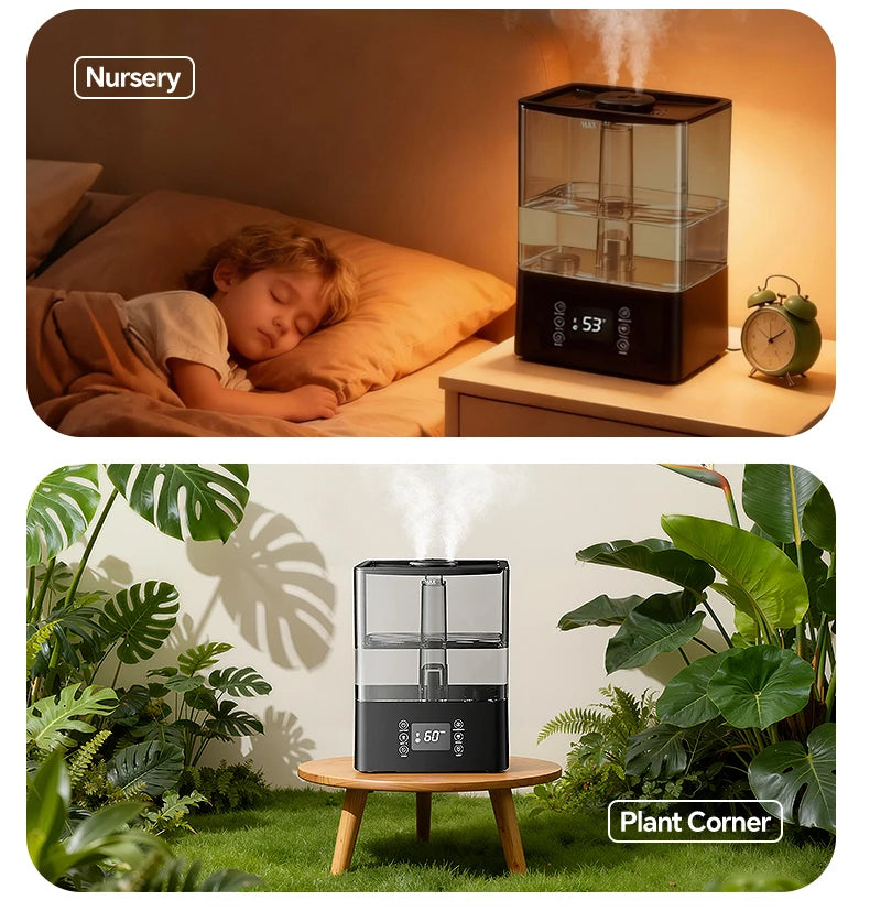 6L Professional Large Capacity Household Silent Air Humidifier Plant Spray Aroma Diffuser Ultrasonic Water Mist Diffuser