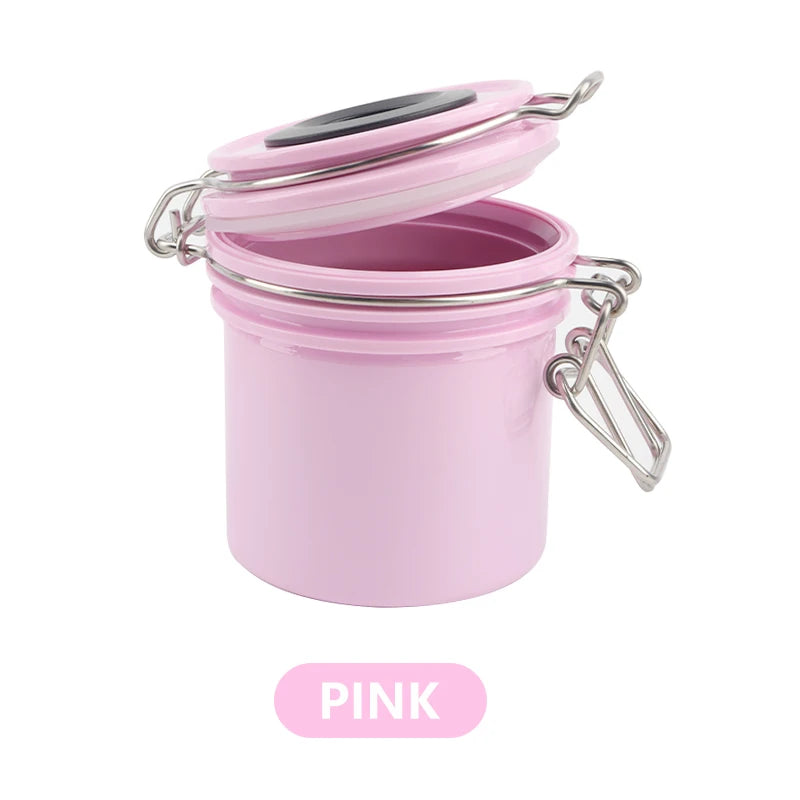 Eyelash Glue Storage Tank With Temperature and Hygrometer Activated Carbon Seal Leak-proof Jar Container Lash Extension Tool