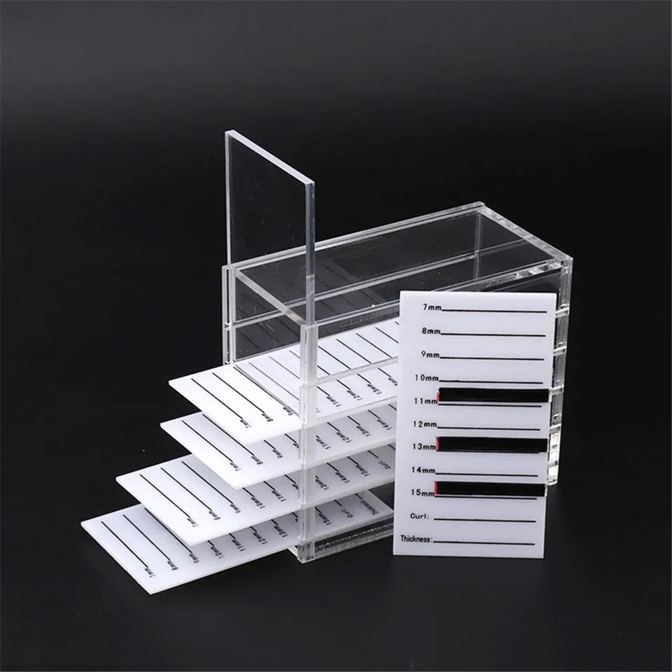 False Eyelash Storage Box 5 Layers Acrylic Pallet Lash Holder Pallet Individual Eyelash Extension Glue Display Stand Makeup 2029