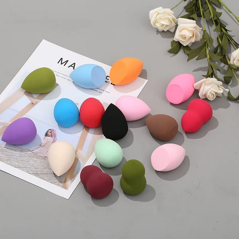 12piece makeup sponge set, suitable for liquid BB cream powder application, makeup egg dry wet dual-use powder puff