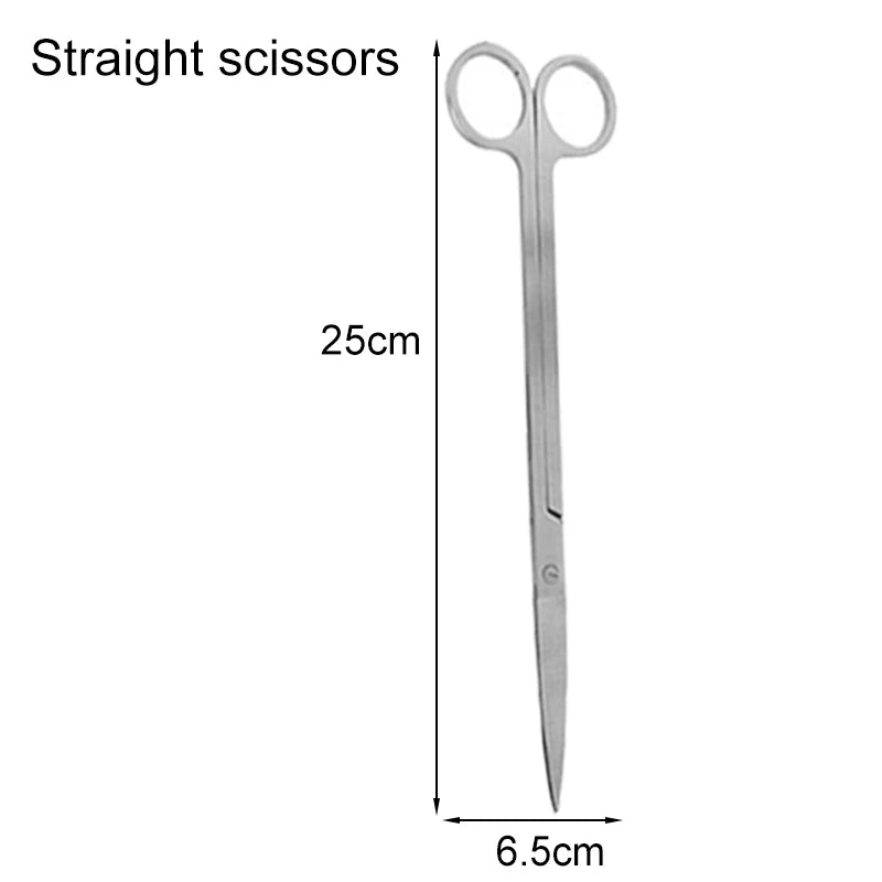 Aquarium Scissors Tweezers Tool Fish Tank Plants Wave Scissors Water Grass Stainless Cleaning Tools Holder Aquarium Accessories