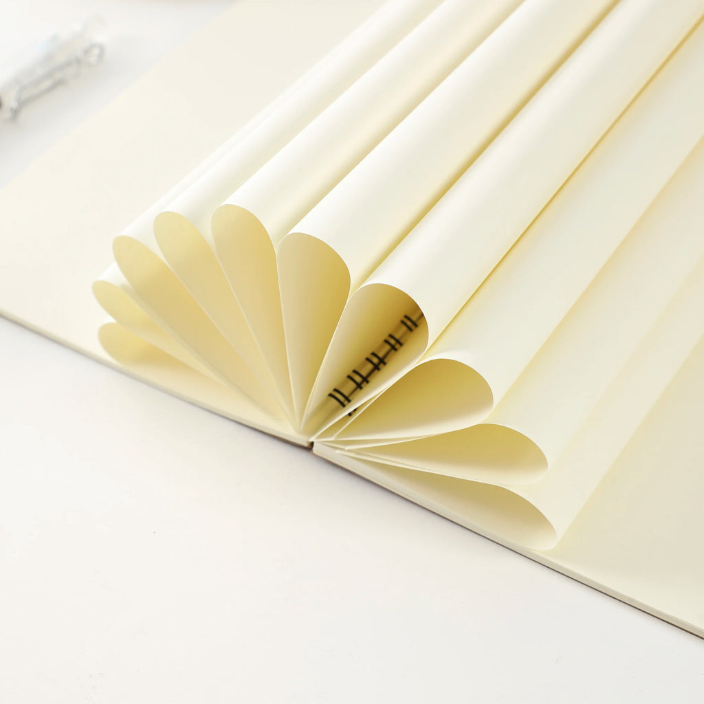 1 Book Retro Spiral Coil Kraft Paper Notebook Sketchbook Painting Diary Drawing Painting Graffiti Office School Stationery