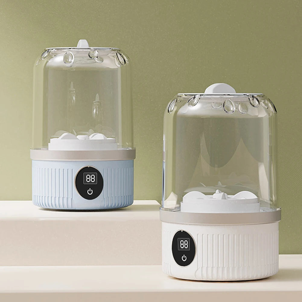 Cordless Small Washing Machine with Laundry Cup Automatic Laundry Cup Mini Special Washer for Travel Home and Dormitory