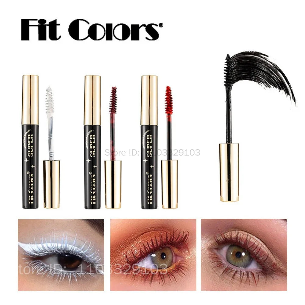 5D Silk Fiber Mascara Lash Color Mascara Waterproof 14 Colors 3D Mascara Eyelash Extension Thick Lengthening Eye Lashes Cosmetic