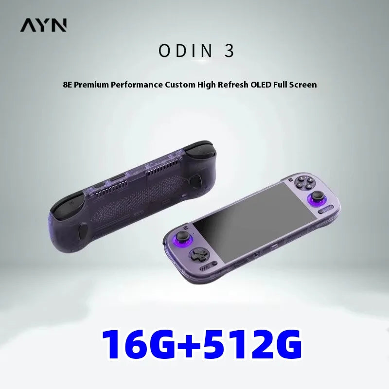 AYN Odin 3 Game Console 6'' 1080P 120Hz AMOLED Screen Handheld With 8000mAh Hall-Effect Joystick Handheld Game Console PSP PS2