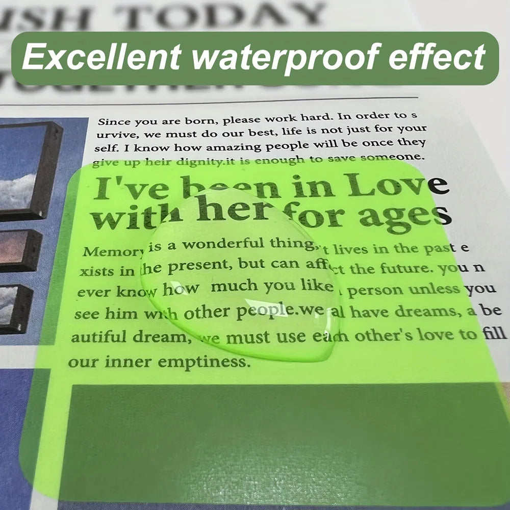 8 Colors 160 Sheets Transparent Sticky Note Memo Pad Scrapes Stickers Waterproof Clear Notepad School Stationery Office Supplies