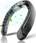 Portable Neck Fan 4 Turbo Neck Fan 4000mAh Battery Operated USB Rechargeable Personal Fan, 3 Speeds, 360° Cooling Air Fan
