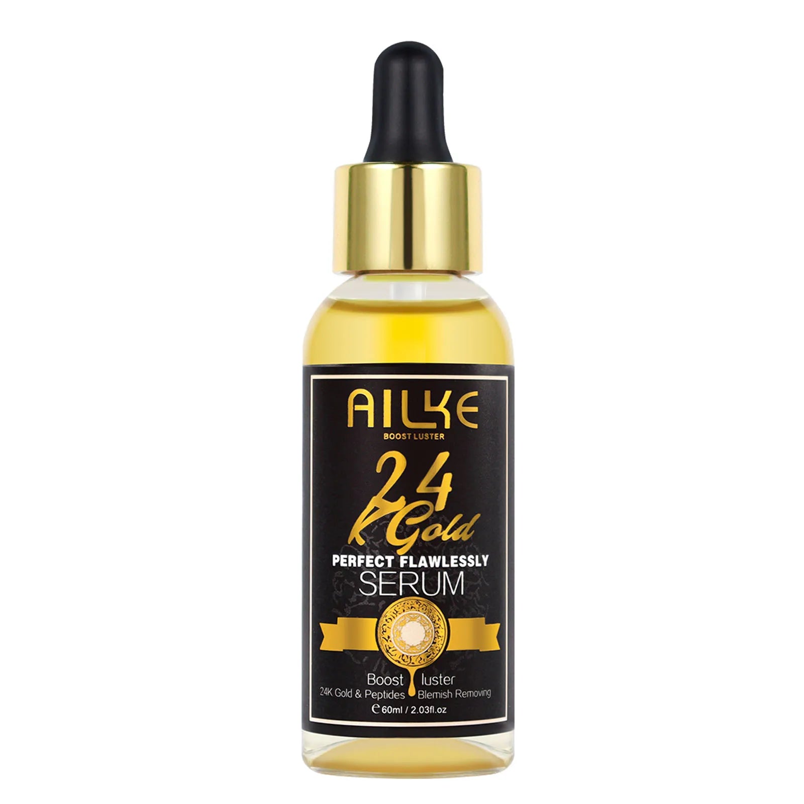 AILKE 24K Whitening Skin Set, Lightening, Remove Black Spots, Melanin, Stains, Even Skin Tone, Moisturizing, for All Skin Types