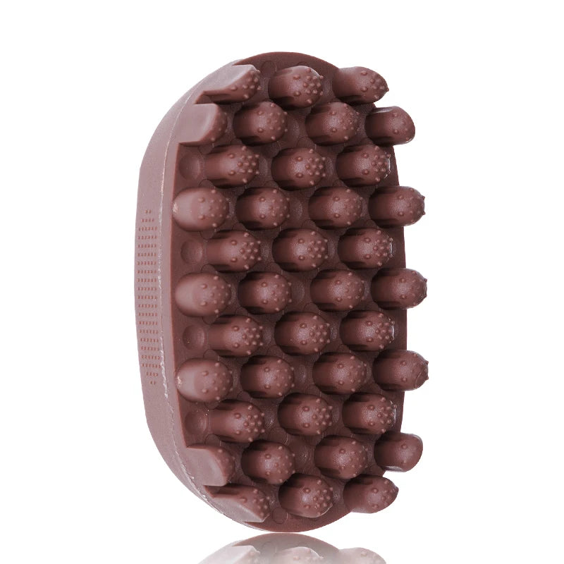 4 Colors Silicone Magic Twist Hair Brush Mini Portable Easy Rinse Durable Unisex For Curly Hair Household Salon Hair‑Dressing Supply