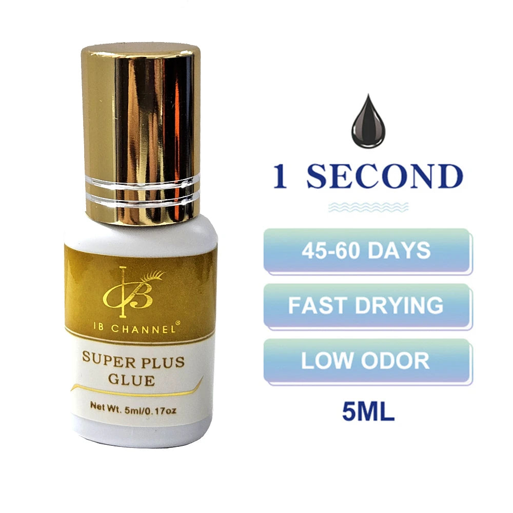 5 Bottles/lot IB Ultra Super Glue Eyelash Extensions Super Glue Green Cap Korea Individual 5ml Fast Drying Lash Glue Wholesale