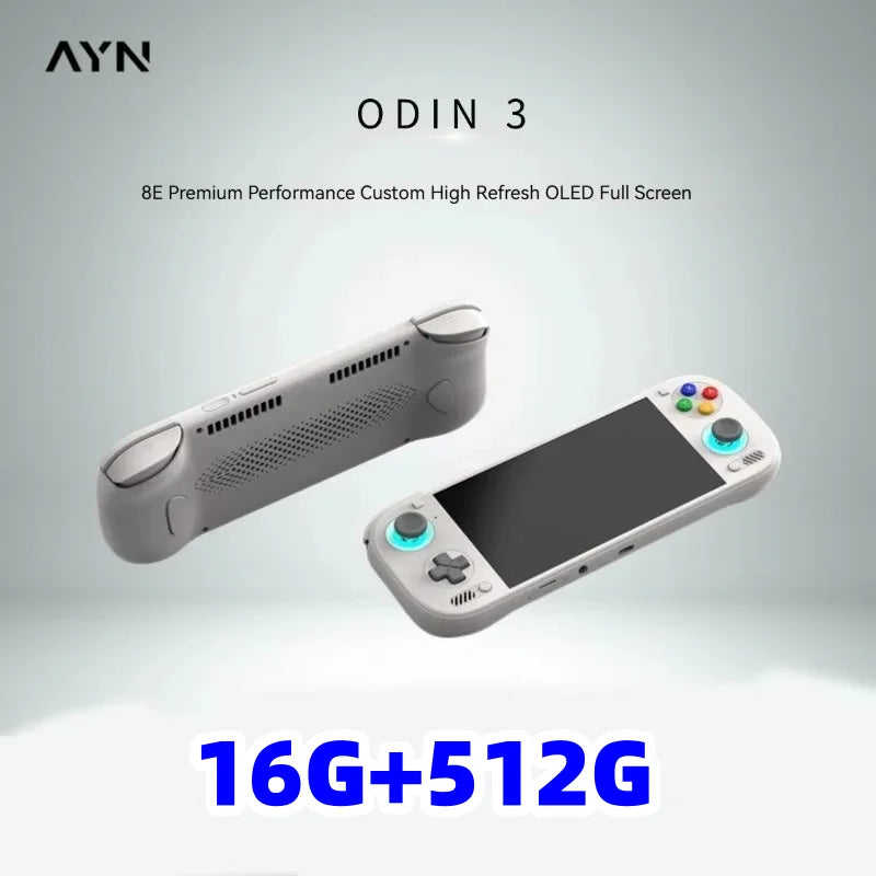 AYN Odin 3 Game Console 6'' 1080P 120Hz AMOLED Screen Handheld With 8000mAh Hall-Effect Joystick Handheld Game Console PSP PS2