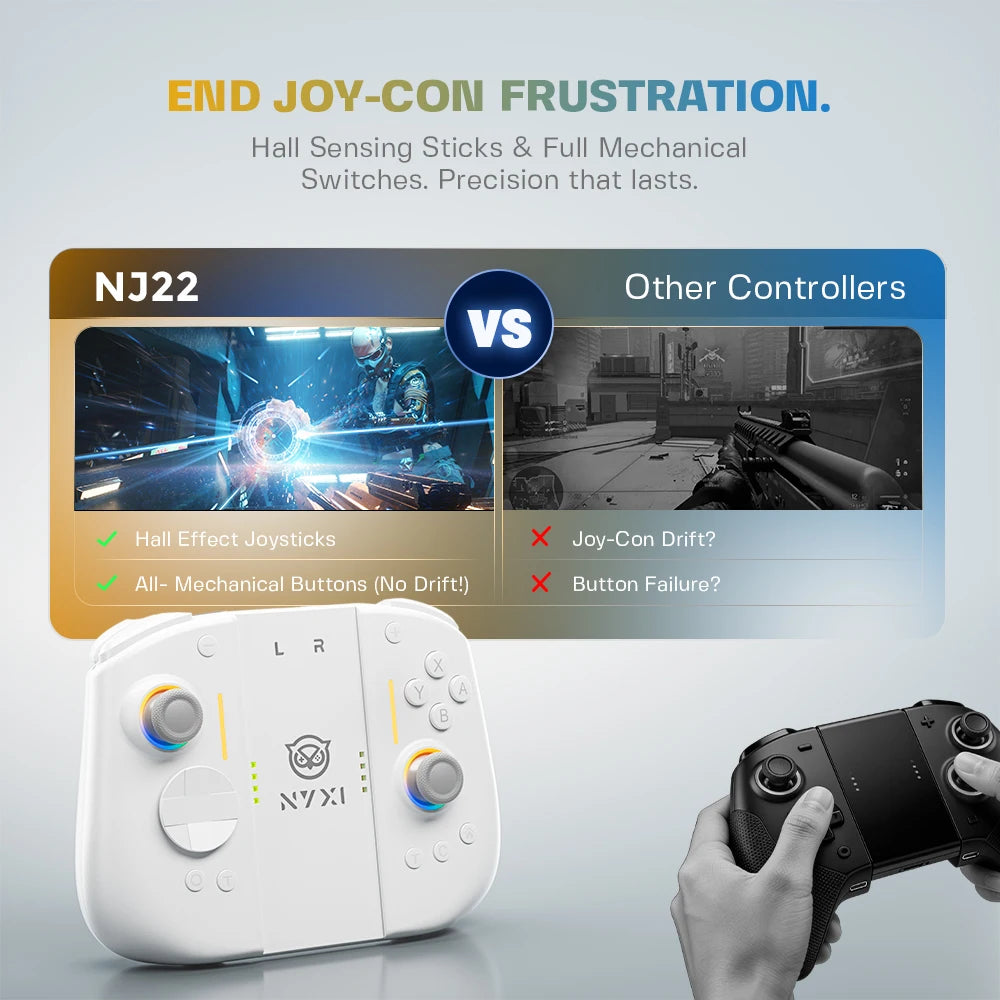 NYXI Hyperion 3 Wireless JoyPad for Switch 2 WHITE