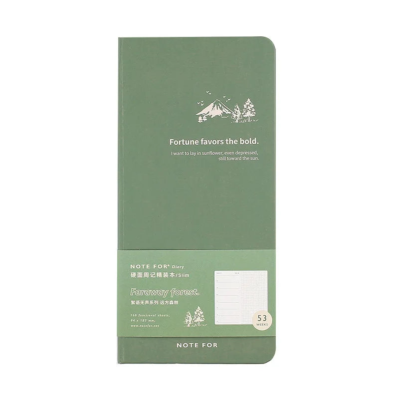 Weekly Record Book  Retro Slim Weekly Plan Book Notepad Cute Notebook Planner Office & School Supplies Note Book