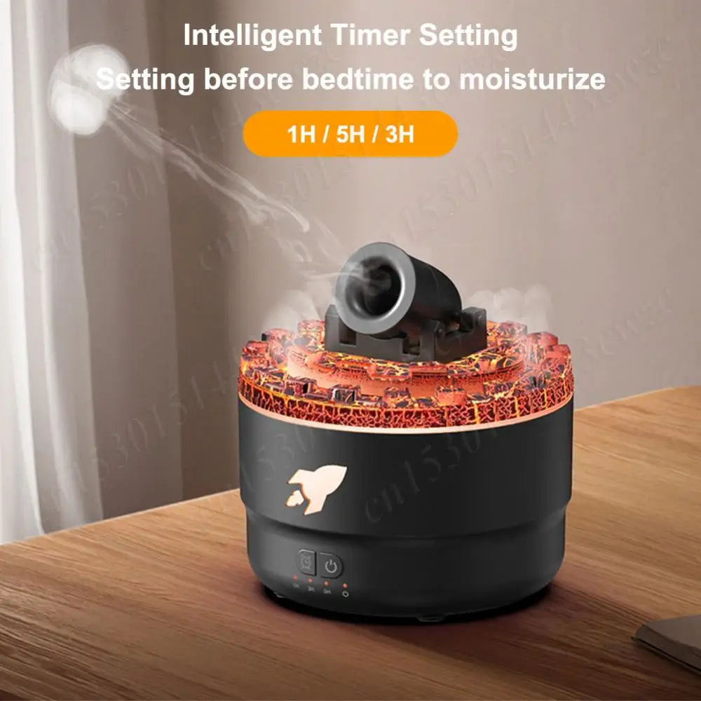 Volcanic Crack Light Cannons Humidifier Aroma Diffuser Cannon Essential Oil Diffuser Cannon Blast Turret Aromatherapy Humidifier