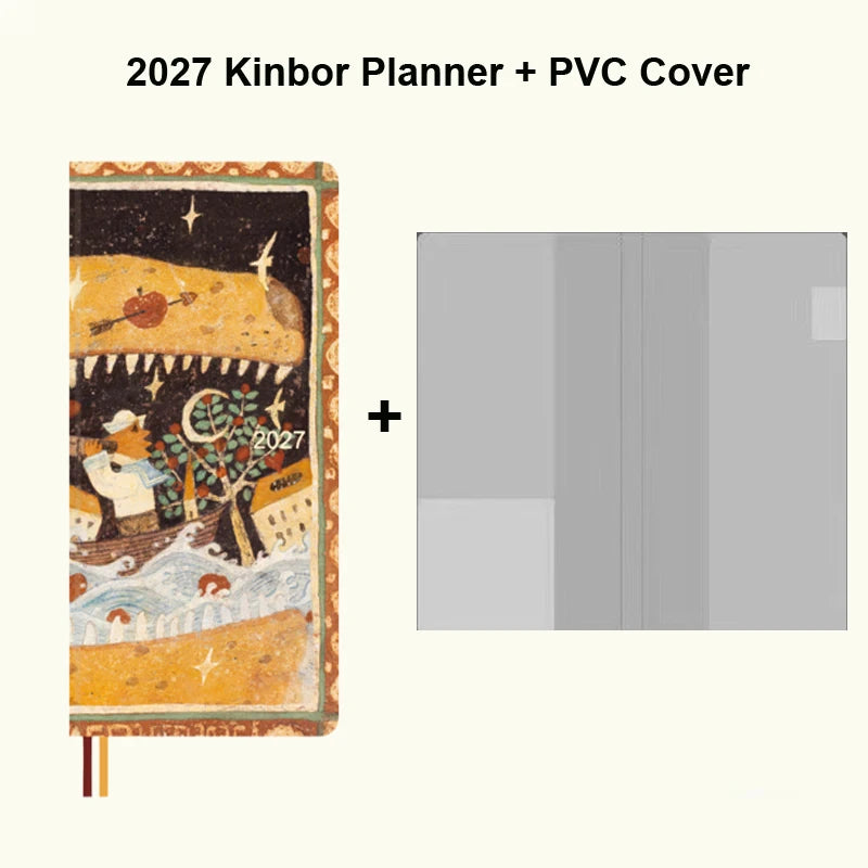 Kinbor 2027 Pocket Weekly Planner Notebook Limited Edition Week Journal Notebook Monthly Yearly Planning Book Travel Recording