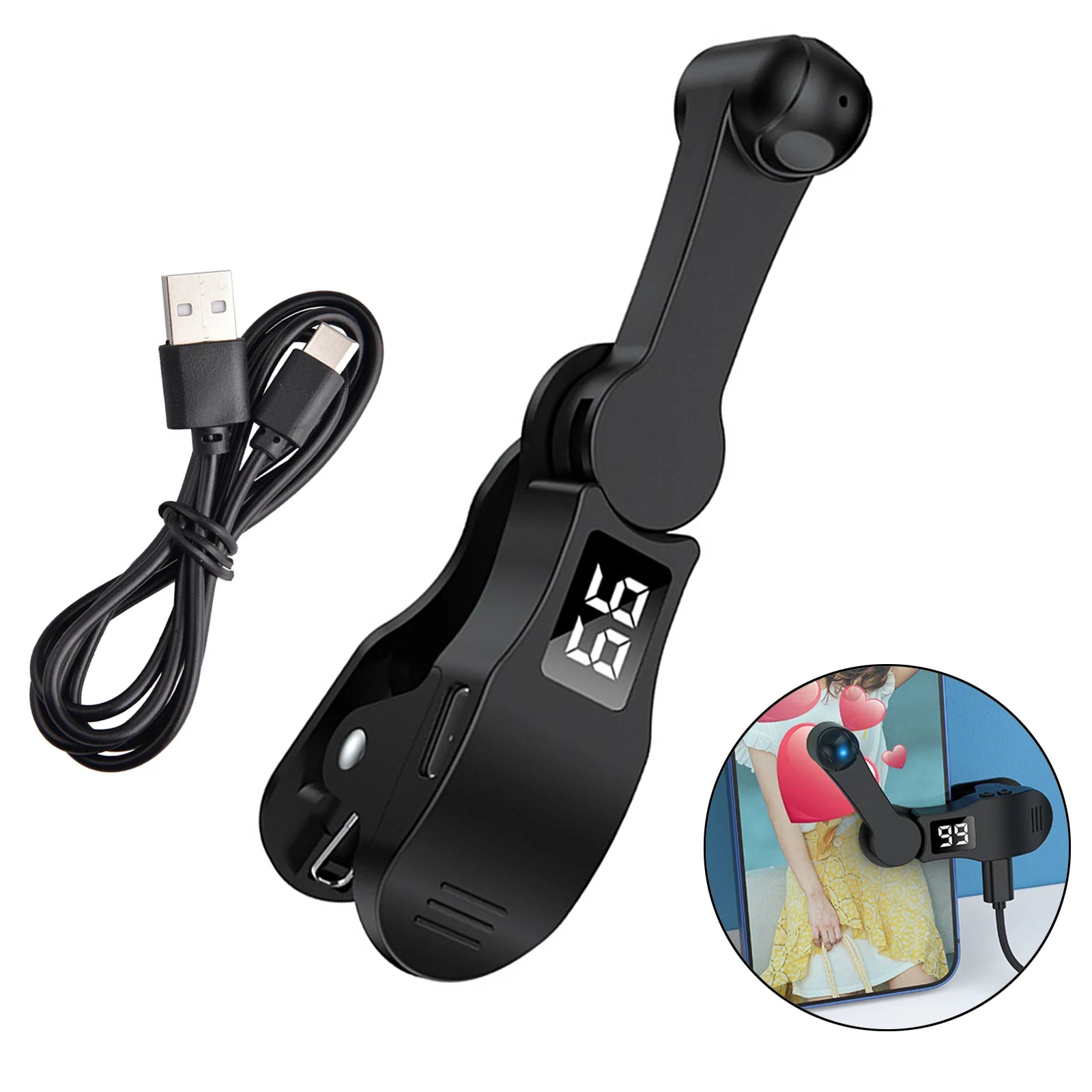 Auto Screen Clicker Tapper With Power Cable For Smart Phone Apps Video Live Streaming Gadget Fast Click Cell Phone Screen Tapper