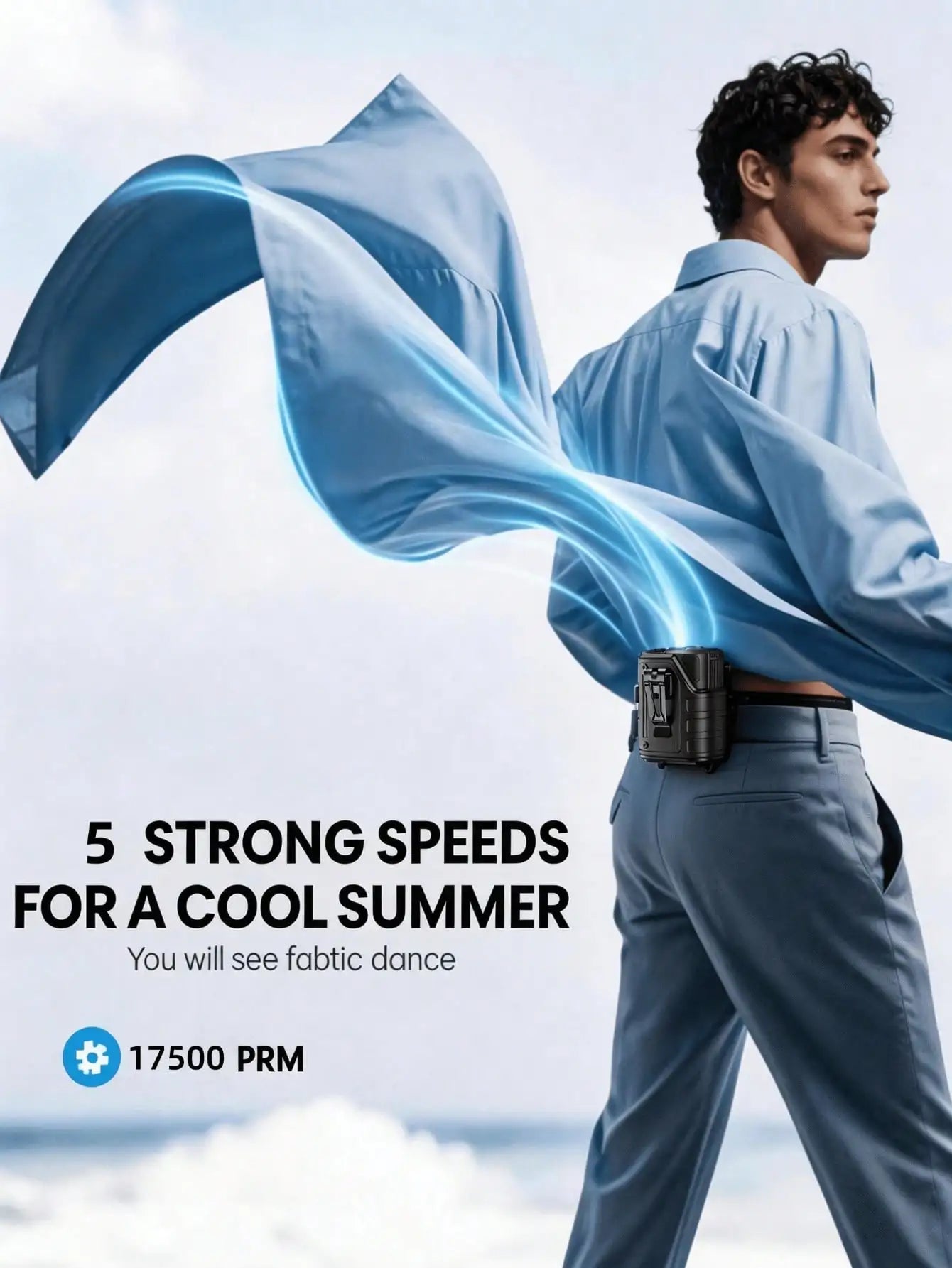 2026 New 3-In-1 Handheld Fan,Waist Fan,Portable Fan, Neck Fan,Mini Fan, Desktop Fan LED Flashlight & SOS Light,Flashlight,Type-C Rechargeable Mini Portable Fan Camping Beach  Travel Accessories Back To School Outdoor Summer A