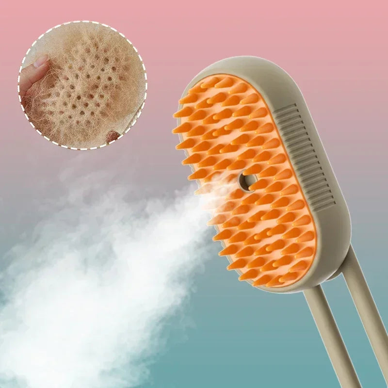 Cat Dog Electric Spray Massage Soothing Comb Single Button Spray Anti Loose Hair Comb Bathing Deshedding Brush Design Efficient