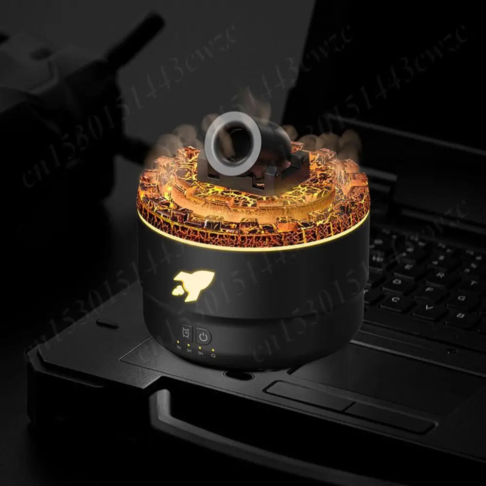 Volcanic Crack Light Cannons Humidifier Aroma Diffuser Cannon Essential Oil Diffuser Cannon Blast Turret Aromatherapy Humidifier