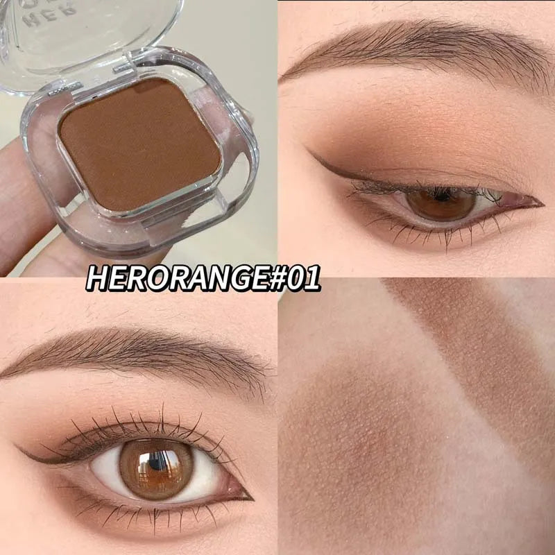 Mini Rose Brown Monochrome Eyeshadow Palette 9 Colors Glitter Pink Shadow Contouring Powder Pigment Eye Primer Beauty Makeup