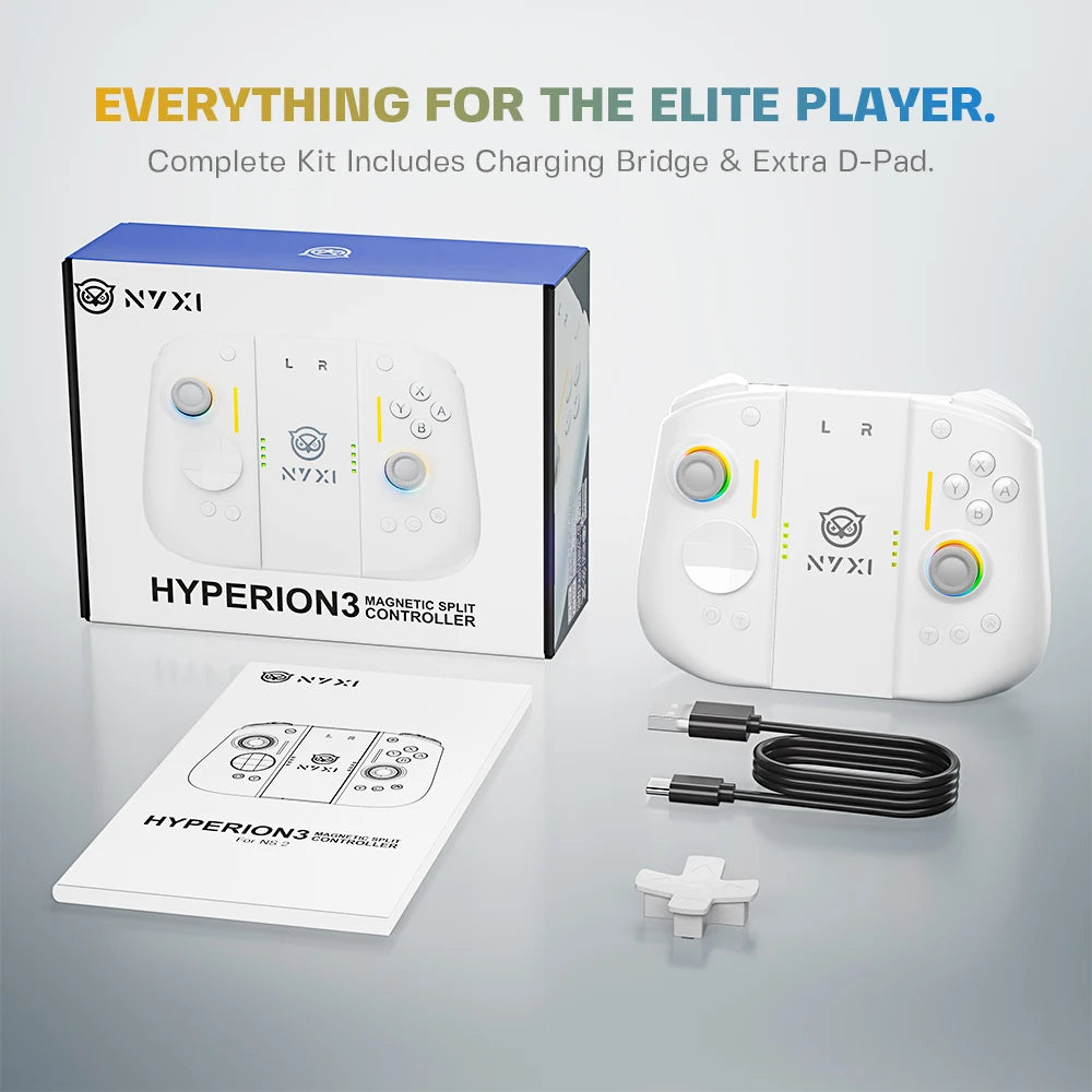 NYXI Hyperion 3 Wireless JoyPad for Switch 2 WHITE