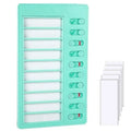 Kids Chore Chart with 10 Papers Chore Chart Plastic Checklist Board DIY To Do List  for Home Routine Planning Blank Paper