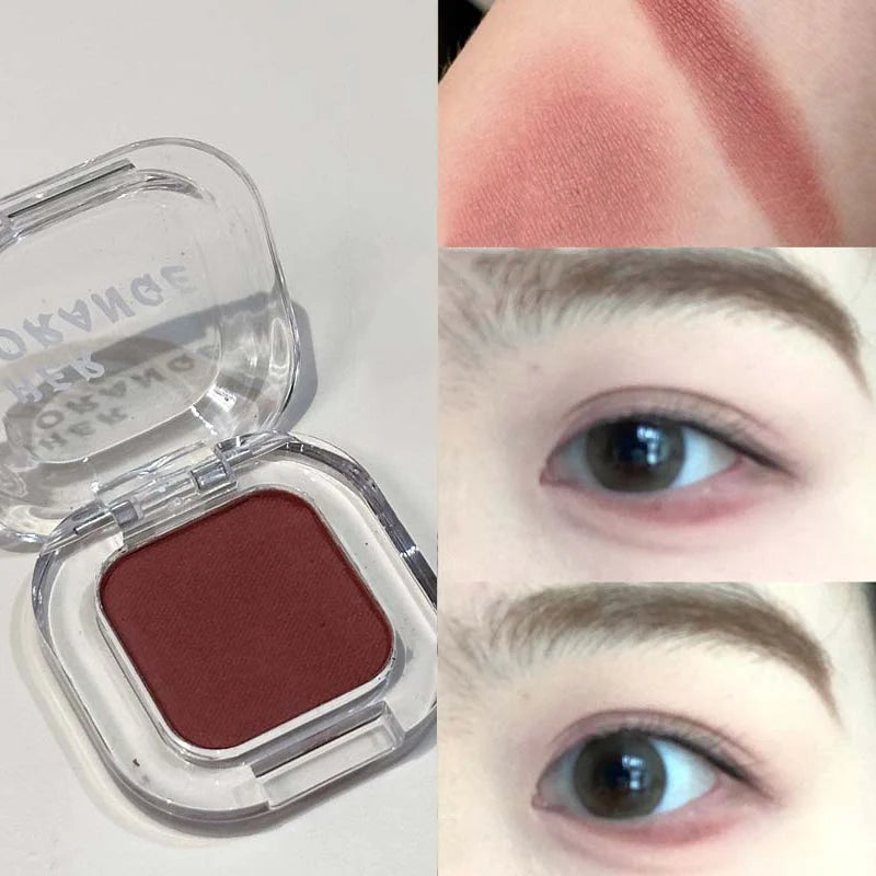 Mini Rose Brown Monochrome Eyeshadow Palette 9 Colors Glitter Pink Shadow Contouring Powder Pigment Eye Primer Beauty Makeup