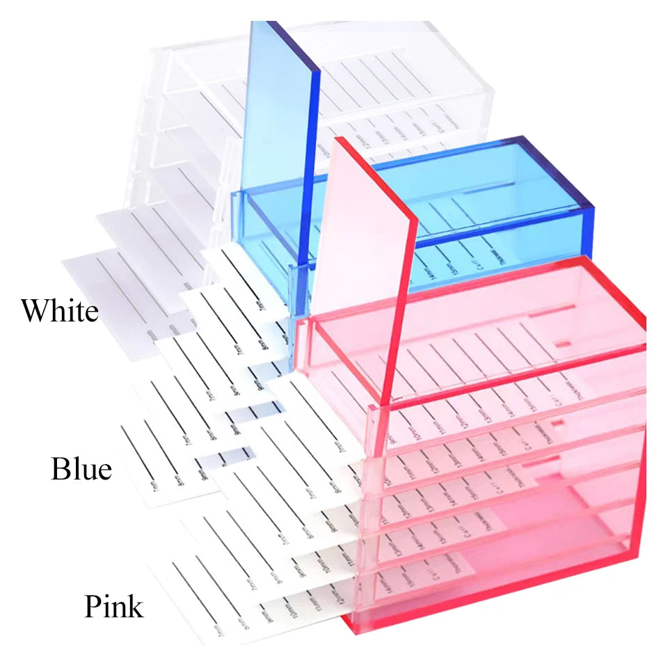 False Eyelash Storage Box 5 Layers Acrylic Pallet Lash Holder Pallet Individual Eyelash Extension Glue Display Stand Makeup 2029