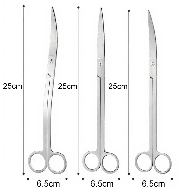 Aquarium Scissors Tweezers Tool Fish Tank Plants Wave Scissors Water Grass Stainless Cleaning Tools Holder Aquarium Accessories