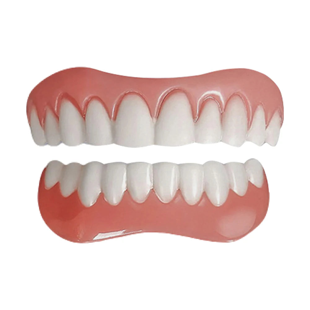 Silicone Reline Denture Set Denture Silicone Liners High Elasticity Soft Denture Kit Teeth Upper and Lower Set for Men and Women