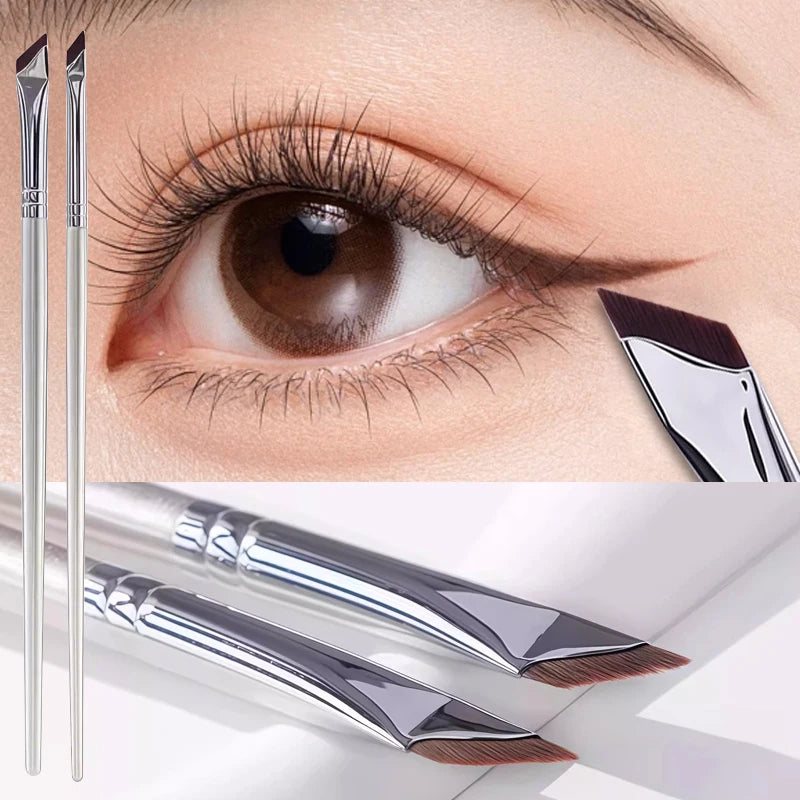 Sickle Eyeliner Brush Diagonal Eyebrow Brushes Blade Brush Undereyelid To Sleeping Silkworm Detail Brush Ultra-thin Makeup Tools