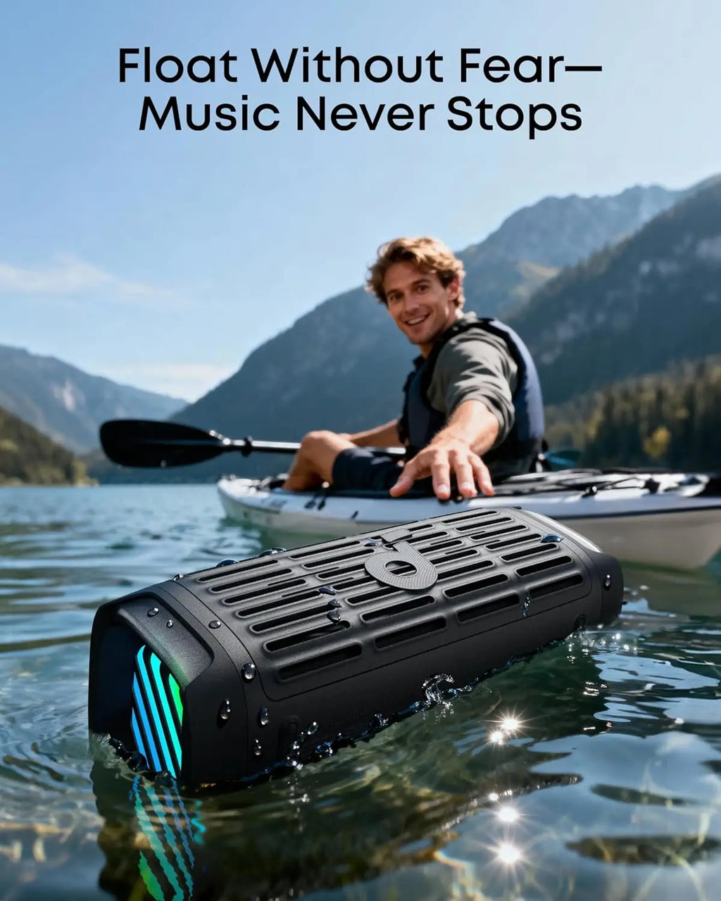 Soundcore Boom 3i by Anker, Compact Outdoor Speaker, IP68 Waterproof, Floating Playback, Saltwater-Resistant  (Refurbished)