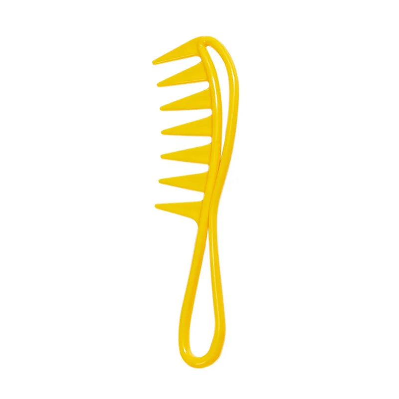 Wide Tooth Retro Oil Head Comb Antistatic Detangle Curly Hair Salon Styling Zoning Comb for Men Women