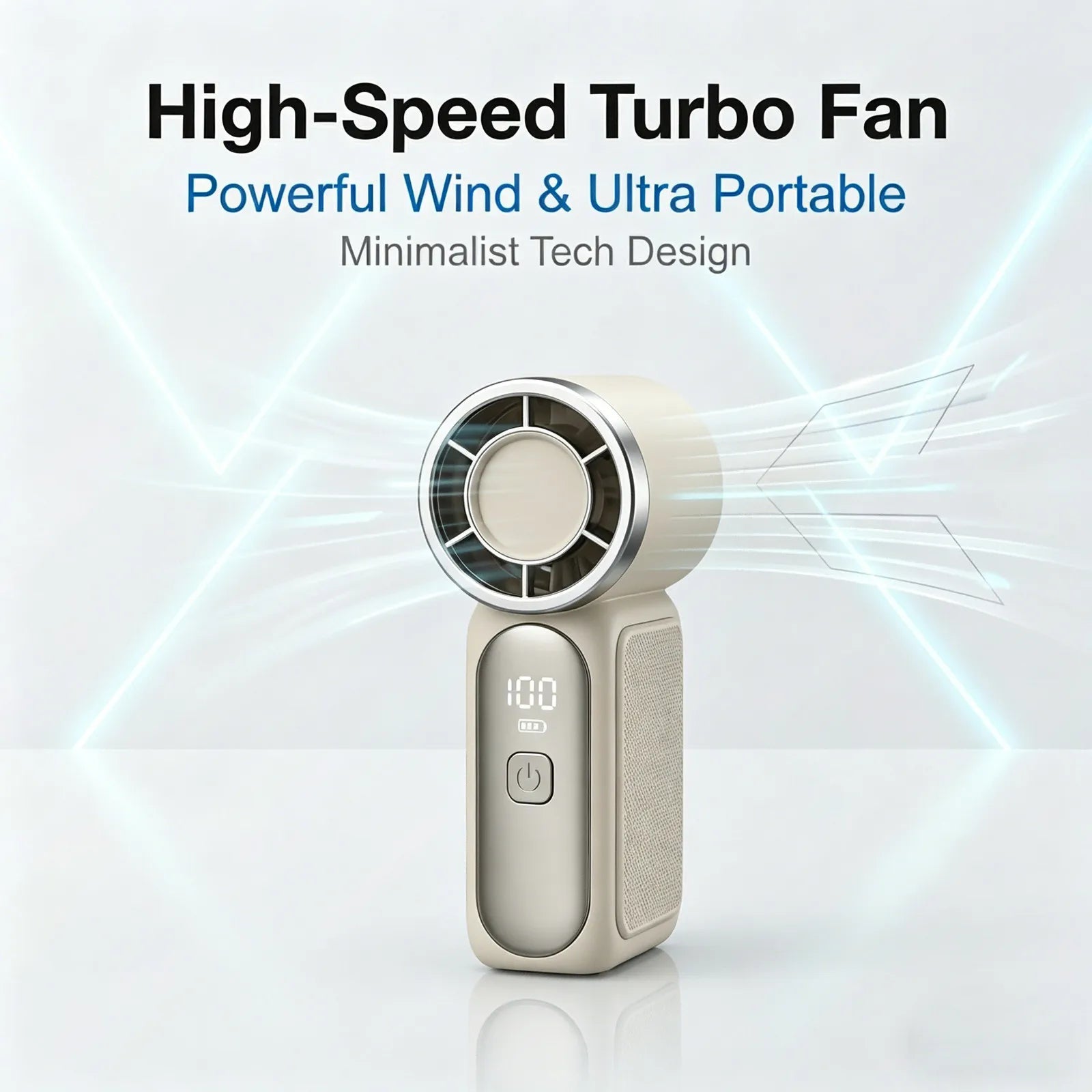 Portable Handheld Mini Fan, 6 Speeds 16900 RPM High Velocity Personal Fan with LED Display, USB Rechargeable, Mini Fan with Lanyard for Makeup, Travel, Outdoor Fan for Women Girl Gift, Pink