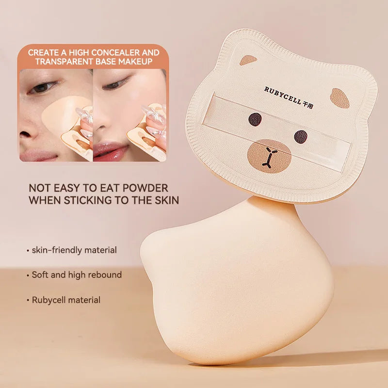 Soft Marshmallow Air Cushion Sponge Powder Puff Dry Wet Dual Use For Liquid Foundation Base Daily Cosmetic Makeup Tool