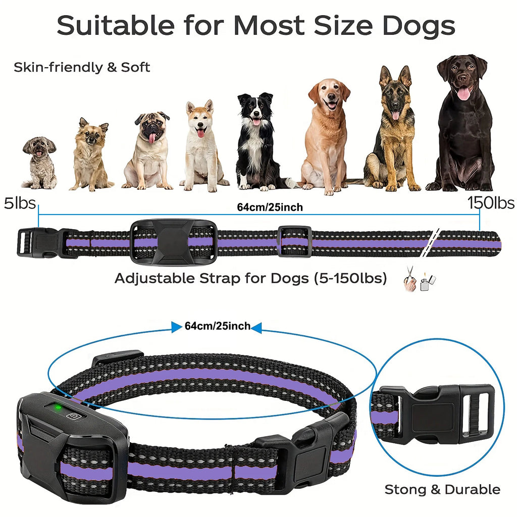 3300Ft Electric Dog Training Collar Remote Control Waterproof Pet BehaviorFor 5-120lbs Puppy With Vibration Shock Beep