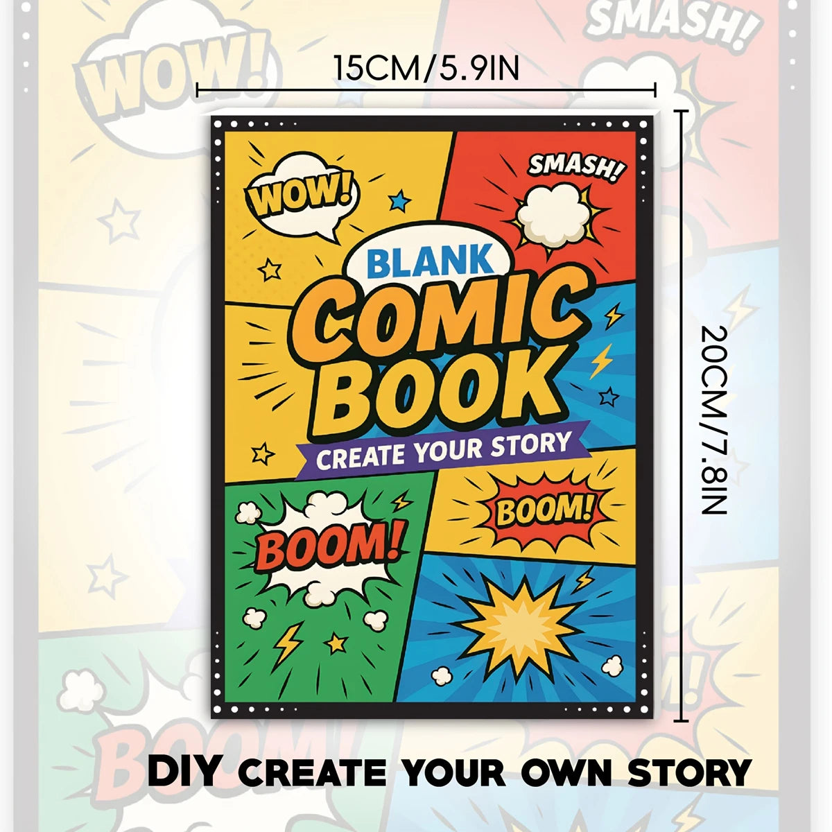 30 Sheet Manga Sketchbook Blank Comic DIY Drawing Book Multiple Template Speech Bubbles Graphic Novel Creation Drawing Book Tool