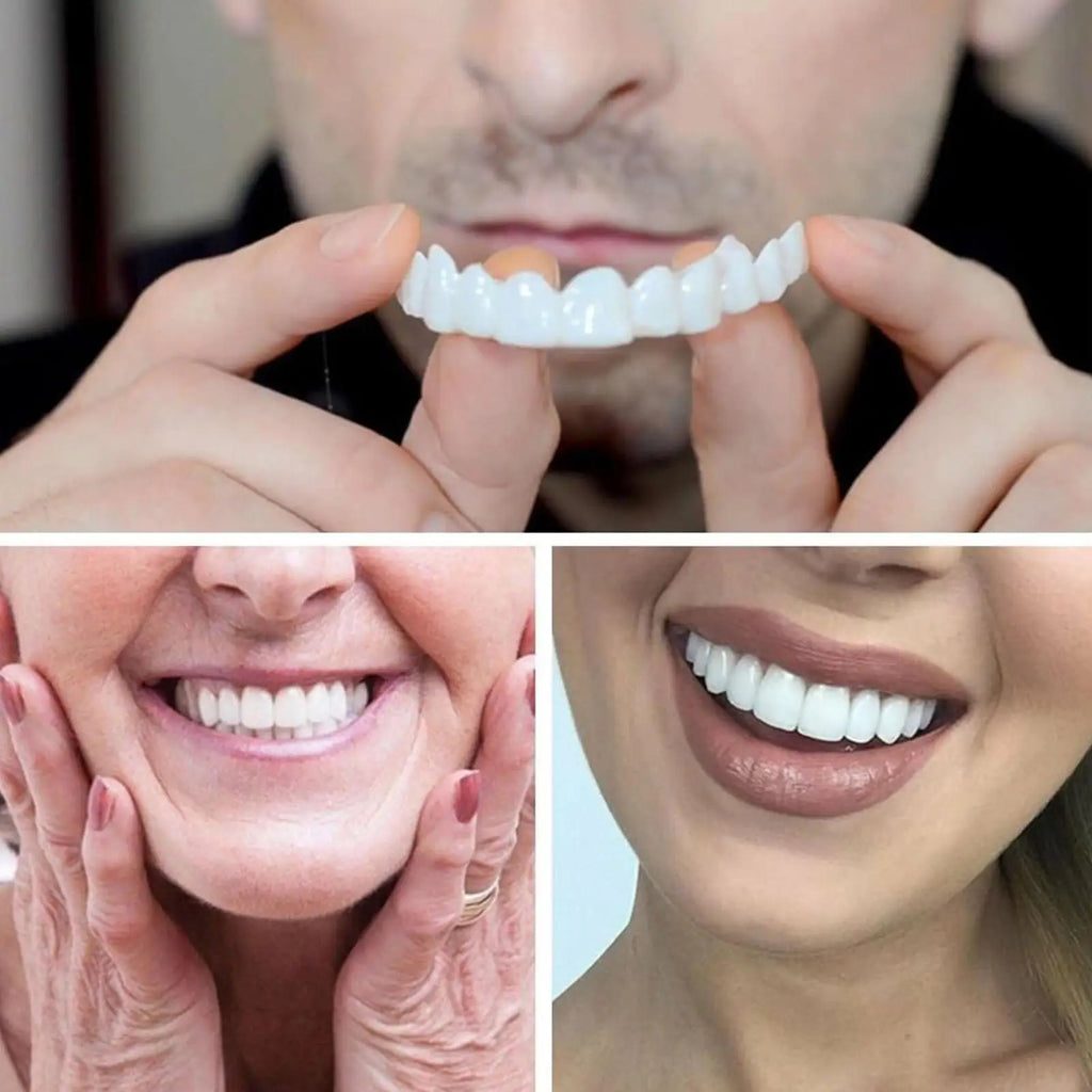 Tooth Veneers Unisex Teeth Veneer Upper Lower Veneers Temporary Smile Improver  Instant Confidence Smile Tools Beauty Tool