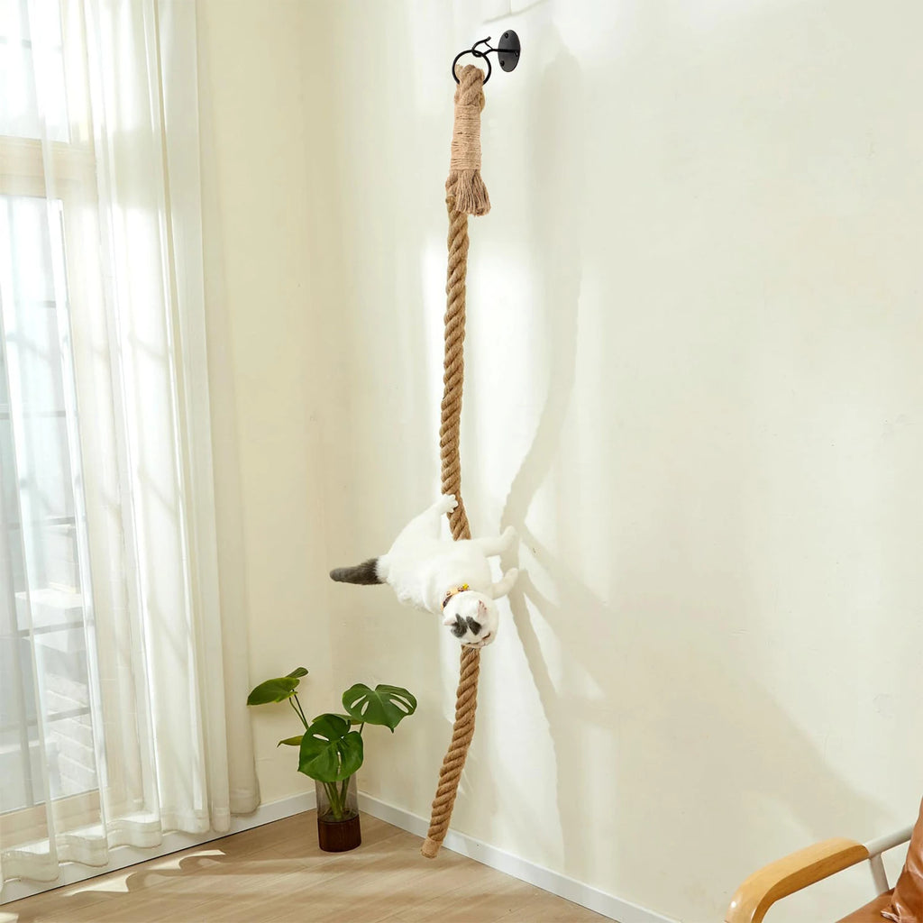 Cat Sisal Climbing Rope Climber Tree For Play Climbing Scratching Post Interactive Toys Jungle Gym Exercise for Indoor Cats