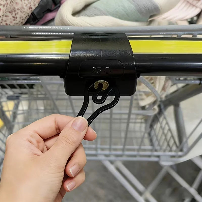 2Pcs Shopping Cart Token Keychain - Supermarket Trolley Unlocking Tool, 3D Plastic, Portable & Reusable, Compact Sturdy Design