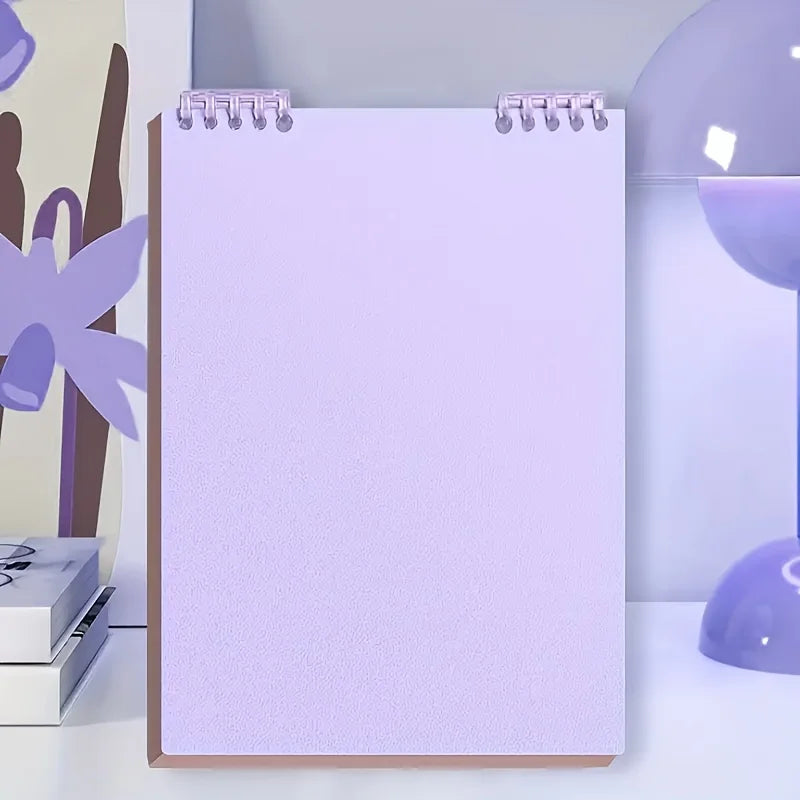 A Notebook with 60/120 Sheets,featuring Perforated Pages and A Horizontal Layout,Detachable and Not Too Uncomfortable To Handle