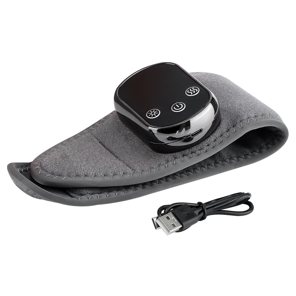 Electric Foot Hand Massager 5-Level Far-Infrared Hot Compress Vibrate Heat Ankles Wrist Guard Bracket Joint Portable Relax Timer