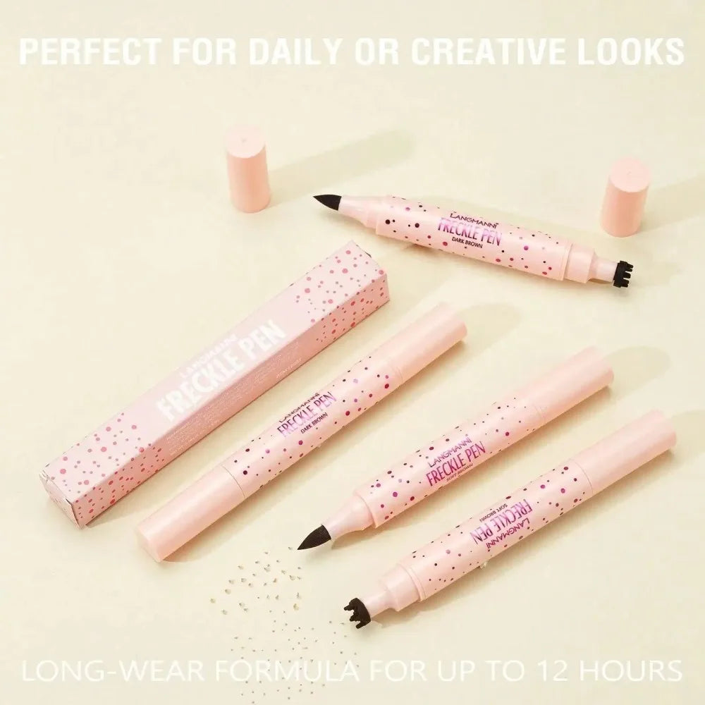 1PC Natural Fake Freckles Pen Waterproof Face Brown Eyeliner Dot Spot Pen Makeup Waterproof Dot Spot Pen Pretend Makeup Tool