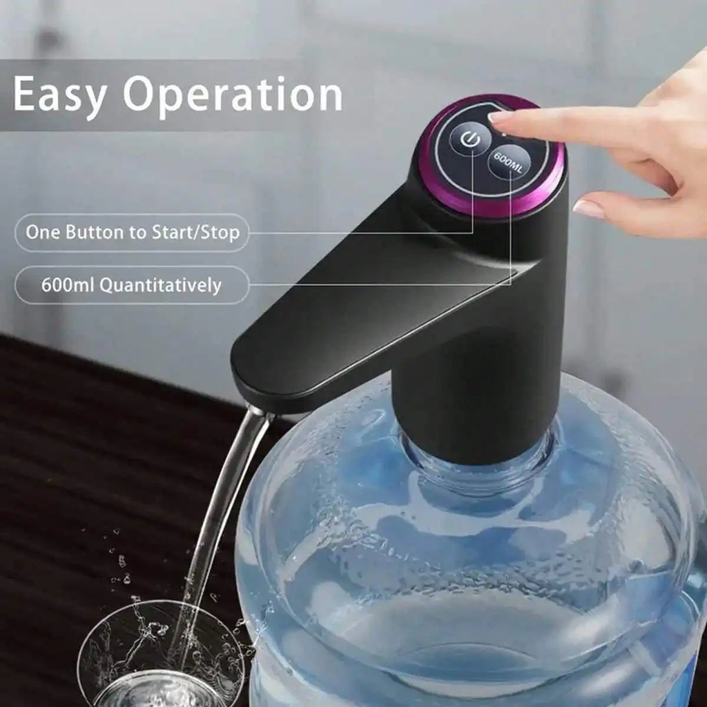 5 Gallon Water Dispenser: USB Rechargeable Kettle Pump-Portable, Automatic And Electric-For Home, Office And Outdoor Use.